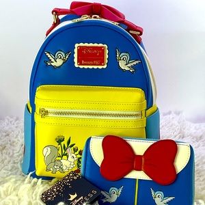 Loungefly Disney Snow White 85th Anniversary Mini Backpack & Wallet